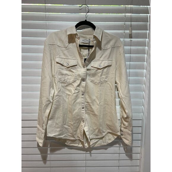 Rag&Bone Western Style Pearl Snap Button Up - NWT MSRP $225 - Picture 4 of 9